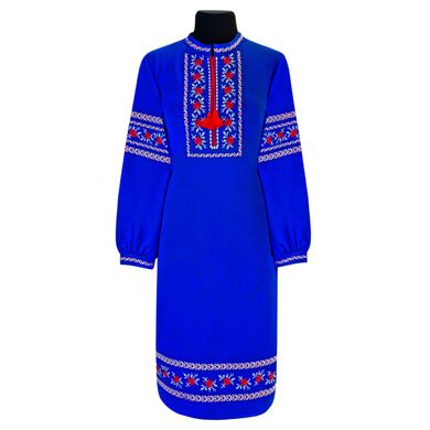 Сукня вишита з довгими рукавами орнамент - трикотаж Комсомольськ