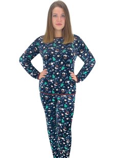Пижама женская махровая снеговик - фабрика трикотажа