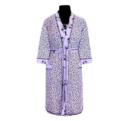 Комплект жіночий нічна і халат леопард - трикотаж Комсомольськ