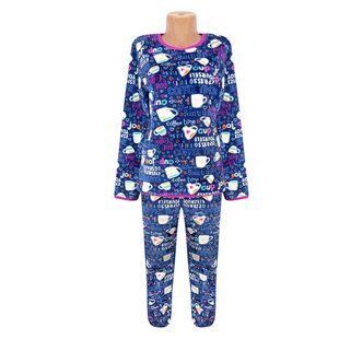 Піжама жіноча махрова чашка 40-42 синій (1286) 1286 фото - трикотаж Комсомольськ