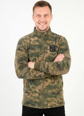 Кофта чоловіча на блискавці 54-56 хакі 4170 фото - трикотаж Комсомольськ