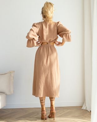 Платье с длинными рукавами муслин - фабрика трикотажа