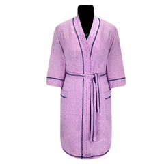 Комплект женский ажур ночная и халат светло-сиреневый - фабрика трикотажа