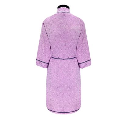 Комплект жіночий ажур нічна і халат світло-бузковий - трикотаж Комсомольськ