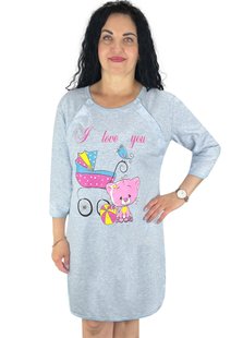 Ночная сорочка для кормящих мам интерлок - фабрика трикотажа