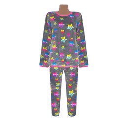 Пижама женская махровая разноцветная звезда - фабрика трикотажа