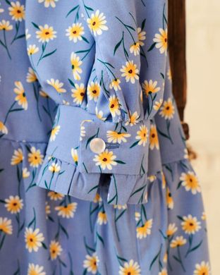 Сукня з довгими рукавами штапель - трикотаж Комсомольськ