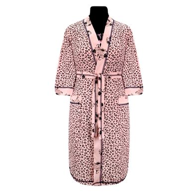 Комплект женский ночная и халат леопард - фабрика трикотажа