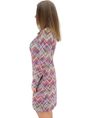 Платье с длинными рукавами зигзаг - фабрика трикотажа