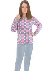 Пижама женская флис клетка - фабрика трикотажа