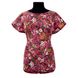 Блуза віскоза зі спущеними рукавами квіти - трикотаж Комсомольськ
