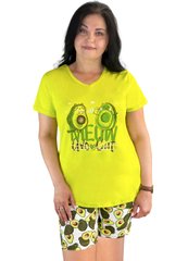 Піжама футболка з шортами авокадо  - трикотаж Комсомольськ