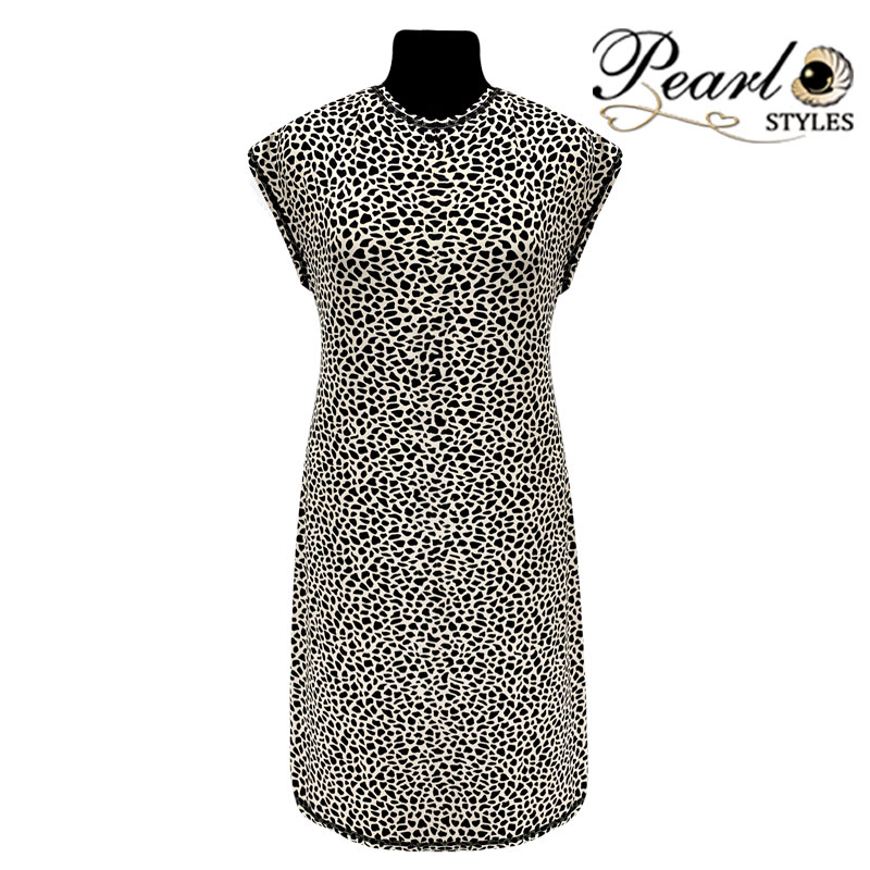 Трикотажное платье леопард